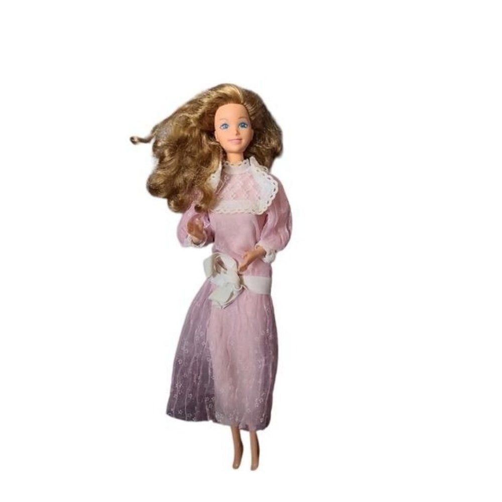 Vintage Mattel 1986 Barbie The Heart Family Mom Doll Brunette Pink Dress